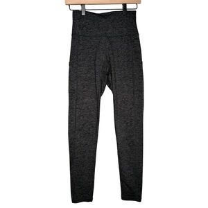 Aerie OFFLINE Hugger Leggings Medium High Rise Pockets Gray